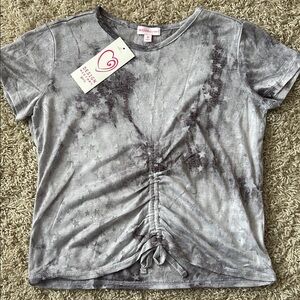 NWT Design History Gray Star-Print Tee Size M 10